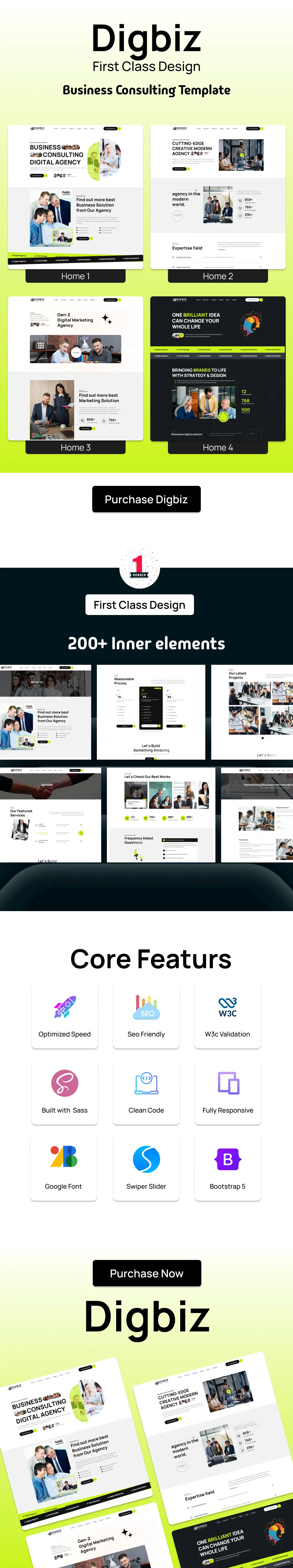 Digbiz - Digital Business Agency HTML Template